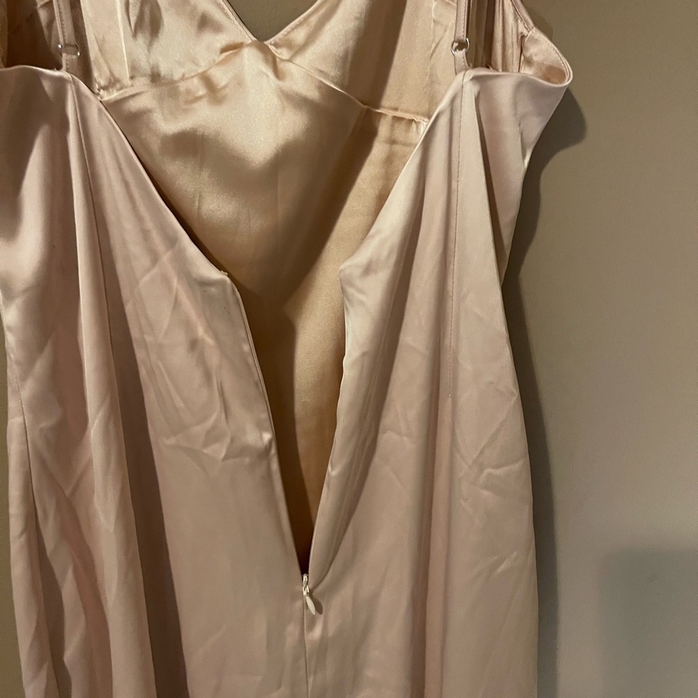 Naked wardrobe satin dreams beige dress - Picture 3 of 10